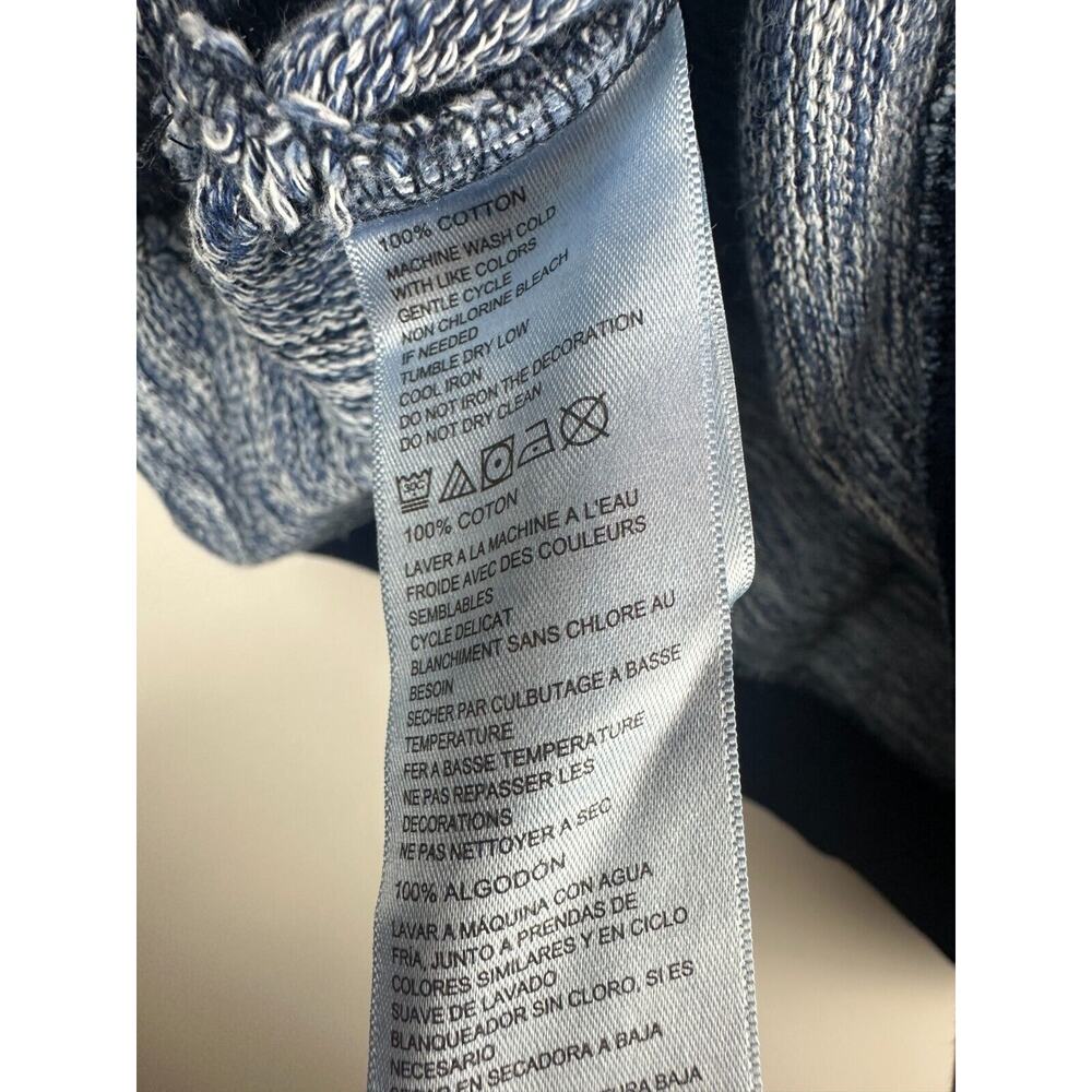 Tommy Bahama Crew Neck Sweatshirt Style Sporty Marled Indigo Sky Blue Men's XXL - Picture 6 of 7